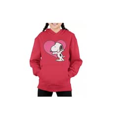 GENERICO - Poleron Infantil Niña Snoopy Charlie Brown Corazon Estampado Algodon