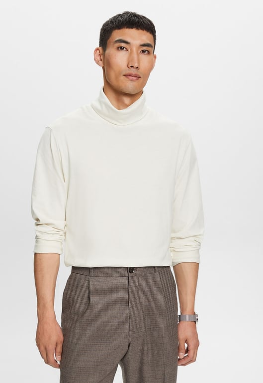 Precios Polera manga larga con cuello alto plegado Hombre Coolebra