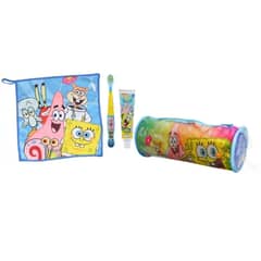 OEM - Set Pasta De Dientes Cepillo Toalla Estuche Bob Esponja