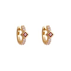 HADARA JOYAS - ARGOLLAS MADELEINE BAÑADAS EN ORO