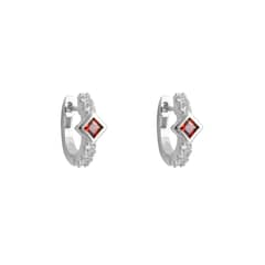 HADARA JOYAS - ARGOLLAS MADELEINE BAÑADAS EN ORO BLANCO