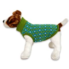 KIMBAPETS - CHALECO PERRO - ROMBO CHICO VERDE TURQUESA TALLA S