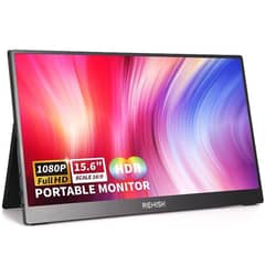 REHISK - Monitor Portátil 15.6 FHD - Pantalla para PC o consolas (Smart Cover)