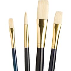 PRINCETON - Set 4 Pinceles Mango Largo Pelo Natural Cerda