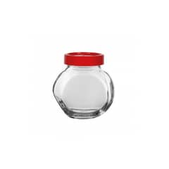 PASABAHCE - Set De De 2 Frascos Con Tapa Roja 180 Ml