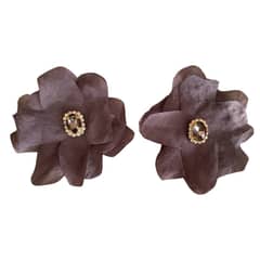 GENERICO - Aros Flor NF Clásico color gris
