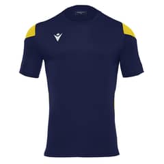MACRON - Polera Polis Hombre Azul Marino-Amarillo