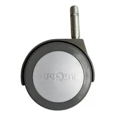 ROSEN - Pack 4 Ruedas Modelo Logo Box Spring Vástago 1.2 Cm