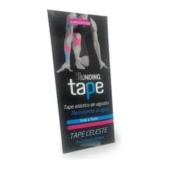 BLUNDING - Cinta Kinesiotape Venda Neuromuscular Unidad 5cmx1metro - Celeste
