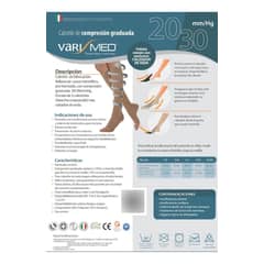 VARIMED - Gambaletto Compresión Graduada 2030mmhg Punta Abier - Marron claro - XXL-6