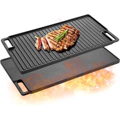 BLUEDREAMER - Sarten sartenes plancha hierro fundido grill sarten hierro