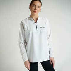 CRATUS - Polerón Deportivo - Cortavientos - Ecológico Mujer - Blanco