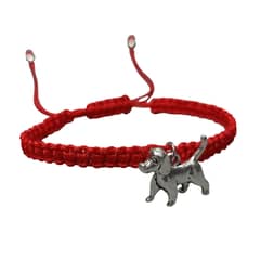 GENERICO - Pulsera Hilo Rojo con Dije de Perrito