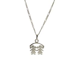 JOYAS MYTOKE - Collar Familia Ninos Ninas Plata Fina 980 Nacional