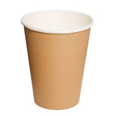 OMNIPACK - Vaso Polipapel Kraft Blanco de 8 oz (100 Unidades)