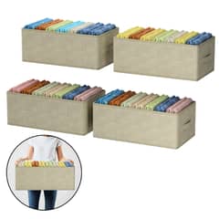 AIZO - 4x Bolsas Organizador Ropa Caja Plegable Almacenamiento
