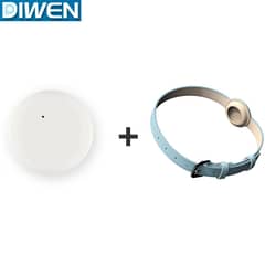 DIWEN - Dispositivo Antipérdida para iPhone Pet Collar Tamaño Mediano Azul