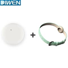 DIWEN - Dispositivo Antipérdida para iPhone Pet Collar Tamaño Mediano Verde