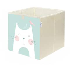 KIVARA - Caja Organizador Juguetes Ropa Infantil Gato Zzz