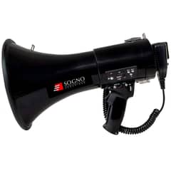 SOGNO - Megáfono 50 Watts Recargable Rango 800 Metros