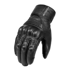 MOTOWOLF - Guantes de cuero para motociclismo de Invierno 0313