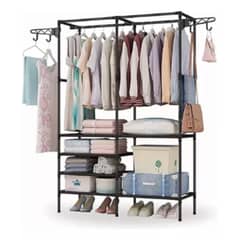 OEM - Organizador de Ropa Perchero Armable 107x36x173cm