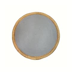 HB IMPORTACIONES - Alfombra Decorativa Yute Circular Gris 120 cms Estilo Boho