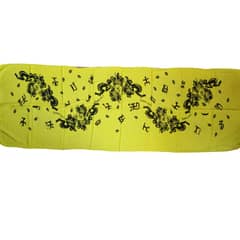 GENERICO - Pareo Corto flores pajaro amarillo negro