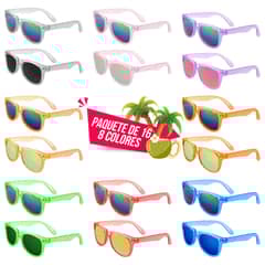 GENERICO - Pack 16 Lentes De Sol Niño Niña Protección Uv400 Colores