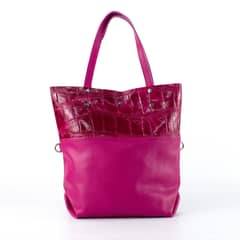 MAILEA - Cartera de Cuero Coco Broche 743 Mujer Fucsia
