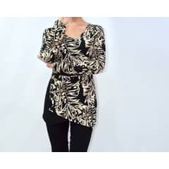 MAGENTA WOMAN - Polera 03 Lycra Estampada Beige
