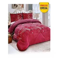 GENERICO - Plumón Sherpa 2 Plazas Rosa y Flores