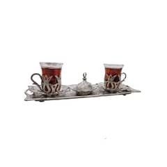 SENA - PACK TAZAS TURCA COLOR PLATEADO