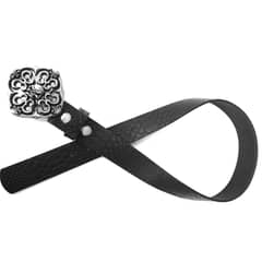 LIVE LOVE ROCK ON - Cinturon Cuero Legitimo Hebilla Calavera