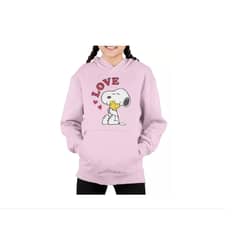 GENERICO - Poleron Infantil Niña Snoopy Charlie Brown Love Estampado Algodon