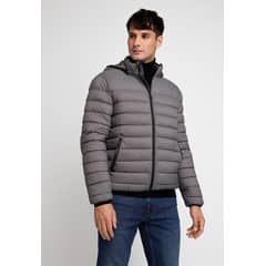 PERRY ELLIS - Parka Hombre Manga Larga Acolchada Gris
