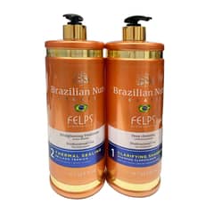 GENERICO - KIT ALISADO ORGANICO BRAZILIAN NUTS KERATIN 2X1000ML.