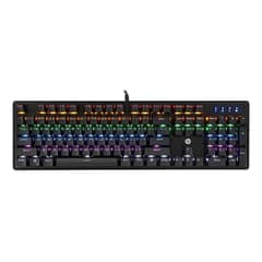 HP - Teclado Gk100 Qwerty Español Color Negro Con Luz Rgb