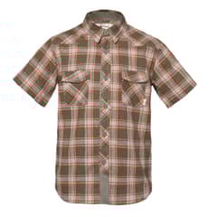 LIPPI - Camisa Niño Mountain Towns Shorts Sleeve Shirt Verde Militar / Crema