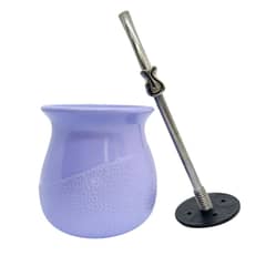 COSAS NUESTRAS - Mate bocha con bombilla violeta
