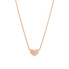 BOAZ JOYAS - COLLAR AMORE BAÑADO EN ORO ROSADO