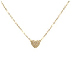 BOAZ JOYAS - COLLAR CORAZÓN BAÑADO EN ORO