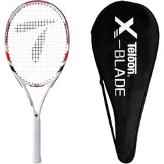TELOON - Raqueta Tenis Adulto Aluminio Color Blanco-Rojo