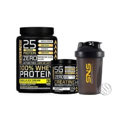 GENERICO - PACK PROTEINA 100% 1KG VAINILLA + CREATINA 300gr + SHAKER - BRIAHLABS