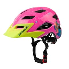GENERICO - Casco Bicicleta Niños Exclusky Rosado