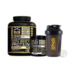 GENERICO - PACK PROTEINA 100% 5LBS COOKIES + CREATINA 300GR + SHAKER - BRIAHLABS