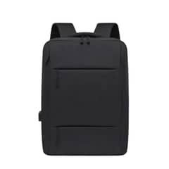 GENERICO - Mochila Notebook Oficina Impermeable USB Unisex Negro