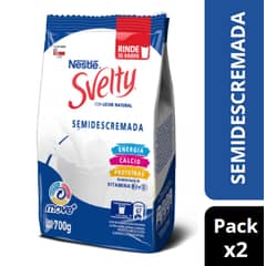 SVELTY - Leche En Polvo Svelty® Semidescremada Bolsa 700g X2