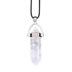 ARTESANA - Collar Protector Prisma Cuarzo Blanco