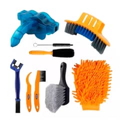 ESHOPANGIE - Limpieza Bicicleta Kit 9 Piezas Cepillo Polvo +limpia Cadena